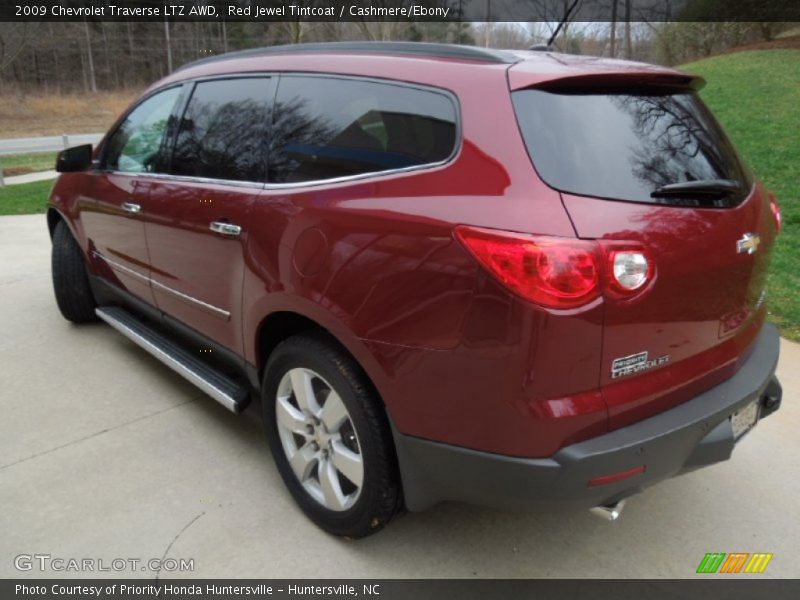 Red Jewel Tintcoat / Cashmere/Ebony 2009 Chevrolet Traverse LTZ AWD
