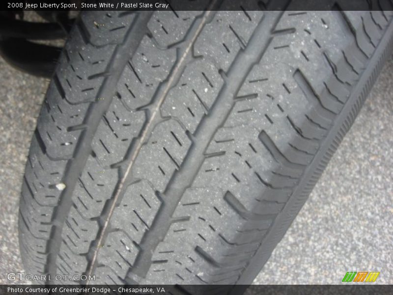 Stone White / Pastel Slate Gray 2008 Jeep Liberty Sport