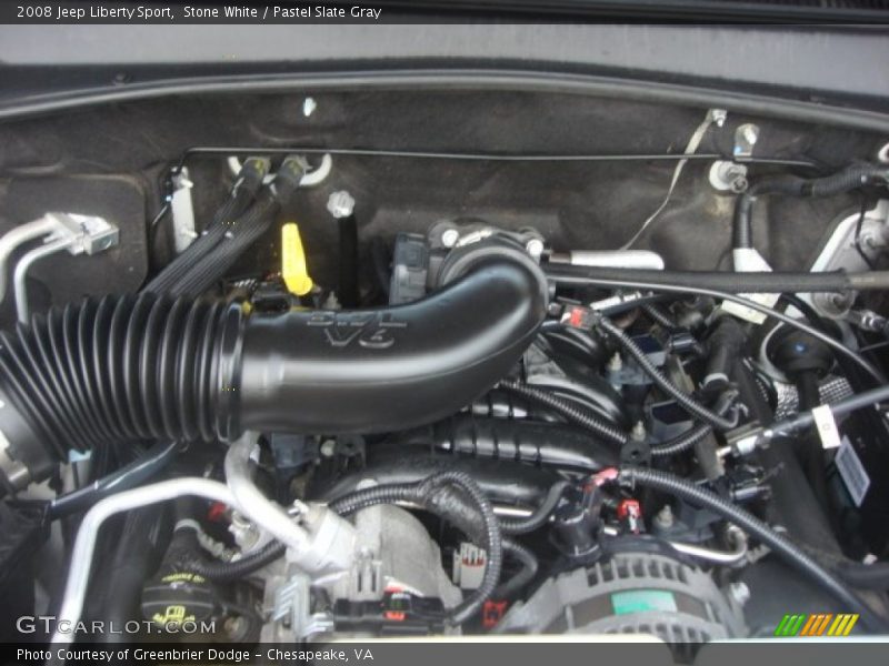 Stone White / Pastel Slate Gray 2008 Jeep Liberty Sport