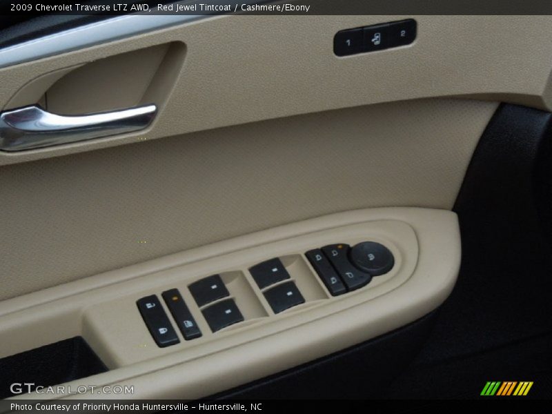 Red Jewel Tintcoat / Cashmere/Ebony 2009 Chevrolet Traverse LTZ AWD