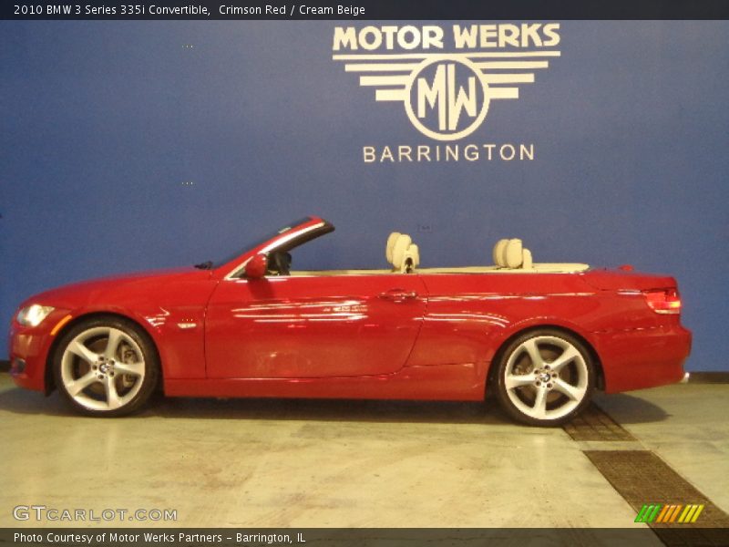 Crimson Red / Cream Beige 2010 BMW 3 Series 335i Convertible