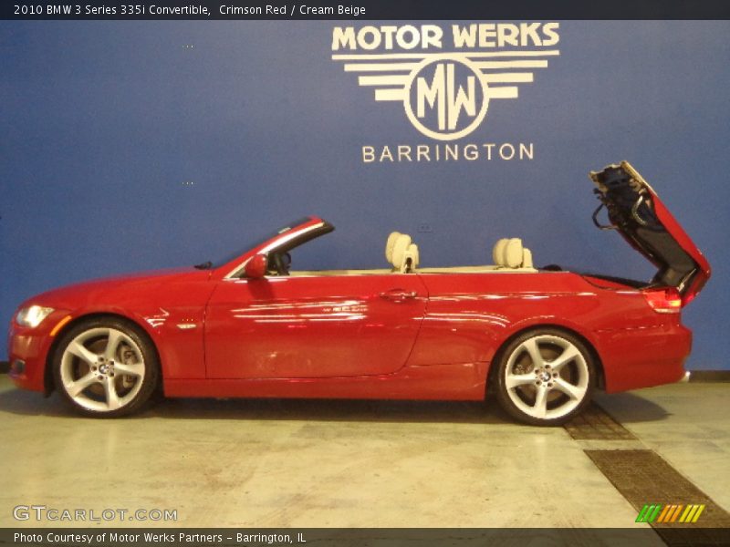 Crimson Red / Cream Beige 2010 BMW 3 Series 335i Convertible