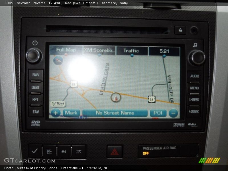 Red Jewel Tintcoat / Cashmere/Ebony 2009 Chevrolet Traverse LTZ AWD