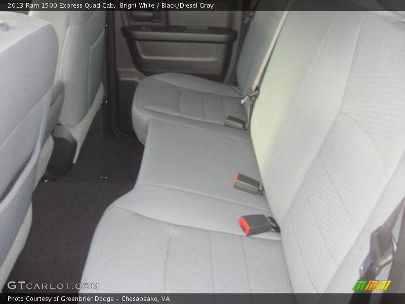 Bright White / Black/Diesel Gray 2013 Ram 1500 Express Quad Cab