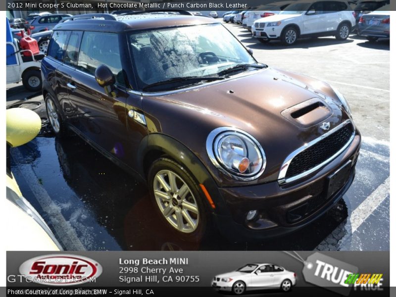 Hot Chocolate Metallic / Punch Carbon Black Leather 2012 Mini Cooper S Clubman