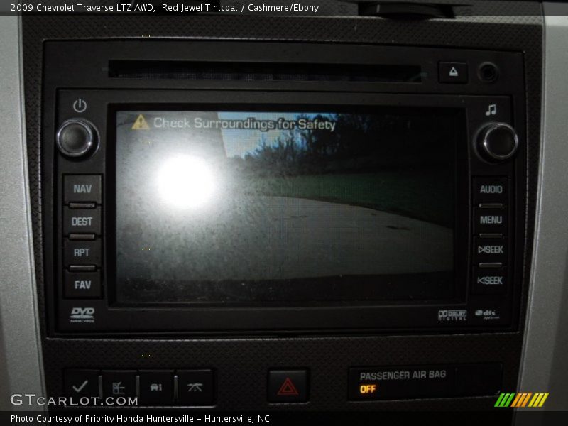 Red Jewel Tintcoat / Cashmere/Ebony 2009 Chevrolet Traverse LTZ AWD