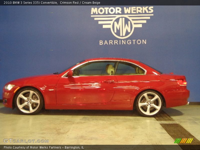 Crimson Red / Cream Beige 2010 BMW 3 Series 335i Convertible