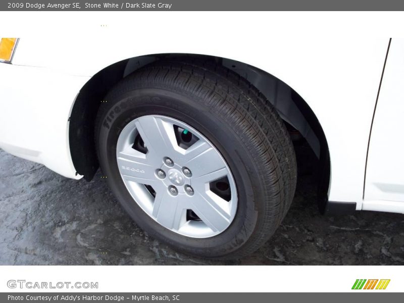 Stone White / Dark Slate Gray 2009 Dodge Avenger SE