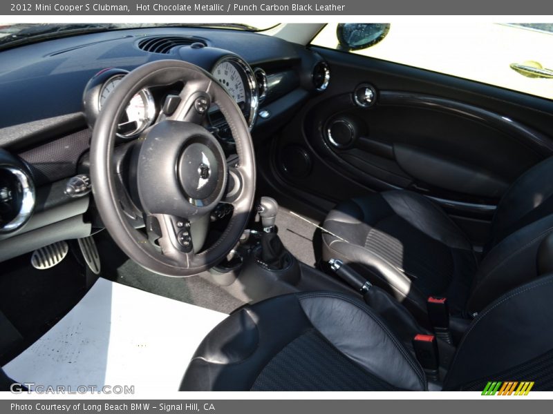 Hot Chocolate Metallic / Punch Carbon Black Leather 2012 Mini Cooper S Clubman