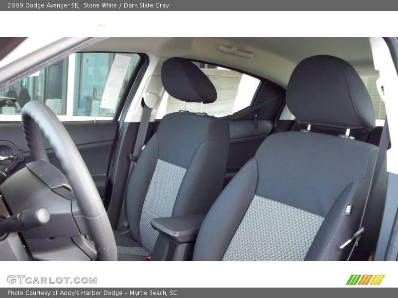 Stone White / Dark Slate Gray 2009 Dodge Avenger SE