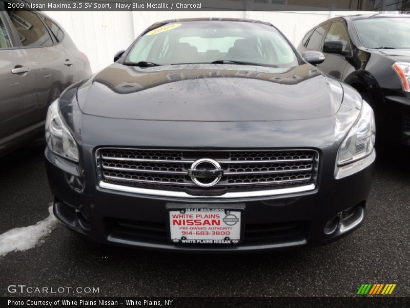 Navy Blue Metallic / Charcoal 2009 Nissan Maxima 3.5 SV Sport