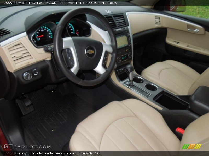 Red Jewel Tintcoat / Cashmere/Ebony 2009 Chevrolet Traverse LTZ AWD