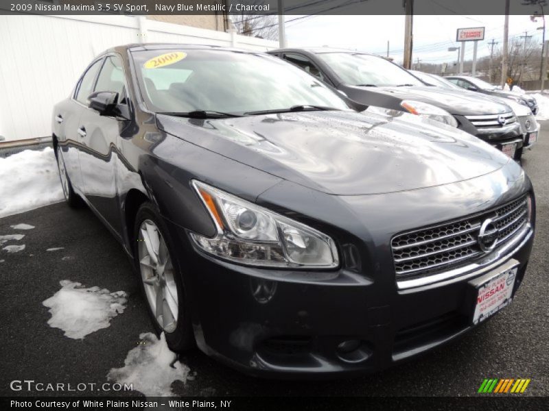 Navy Blue Metallic / Charcoal 2009 Nissan Maxima 3.5 SV Sport