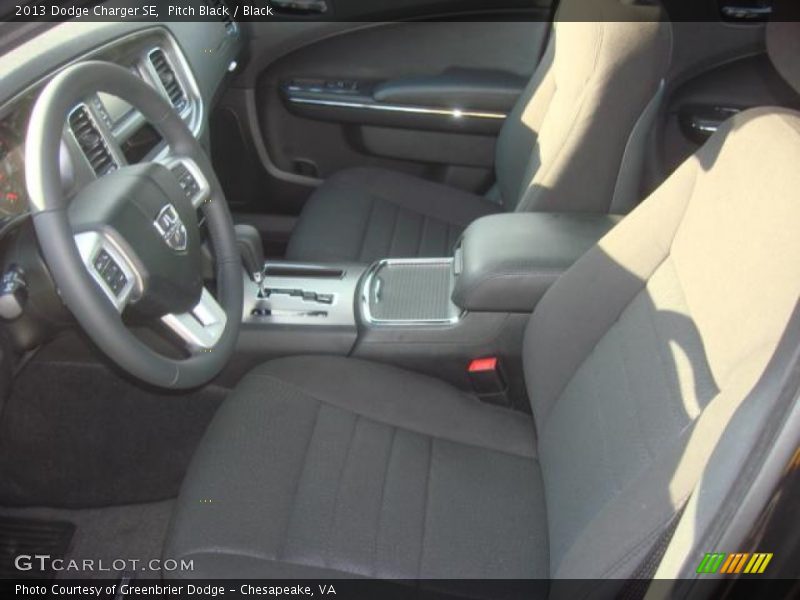 Pitch Black / Black 2013 Dodge Charger SE