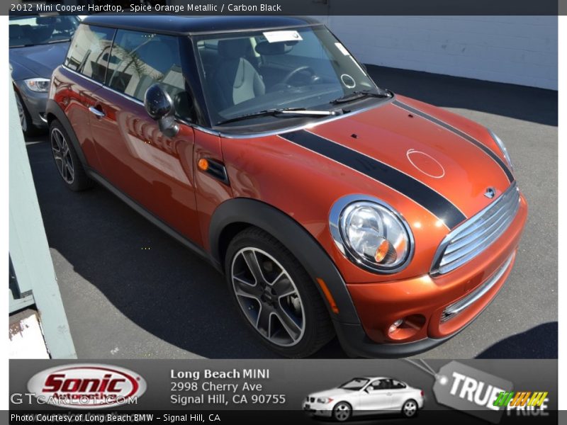 Spice Orange Metallic / Carbon Black 2012 Mini Cooper Hardtop