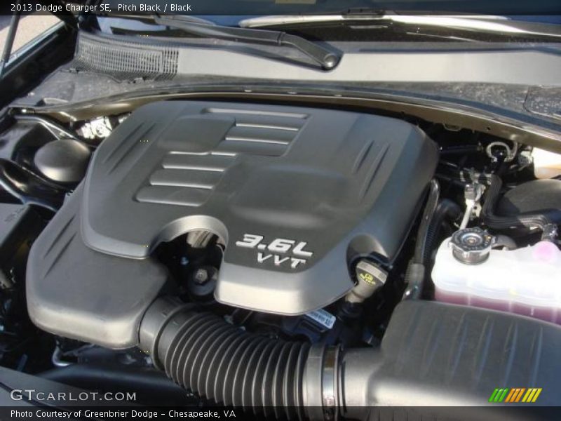 Pitch Black / Black 2013 Dodge Charger SE