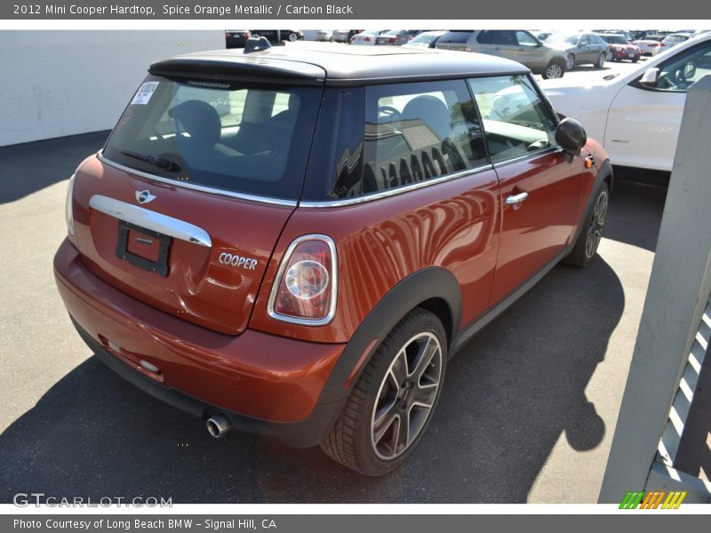 Spice Orange Metallic / Carbon Black 2012 Mini Cooper Hardtop