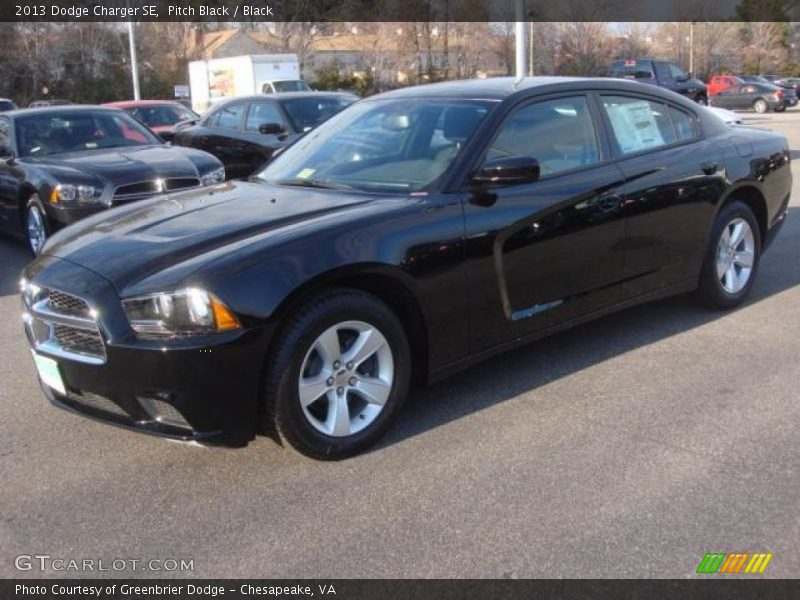 Pitch Black / Black 2013 Dodge Charger SE
