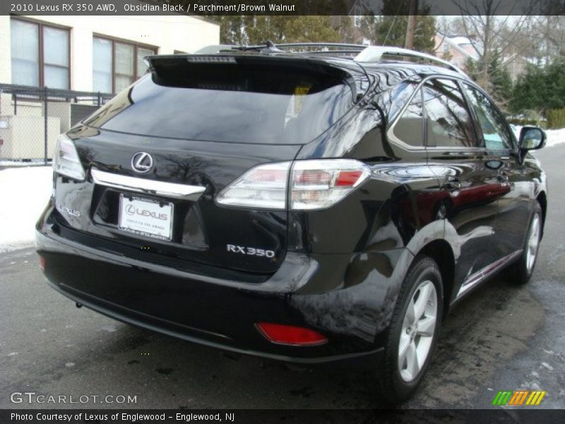 Obsidian Black / Parchment/Brown Walnut 2010 Lexus RX 350 AWD