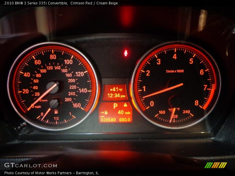 Crimson Red / Cream Beige 2010 BMW 3 Series 335i Convertible