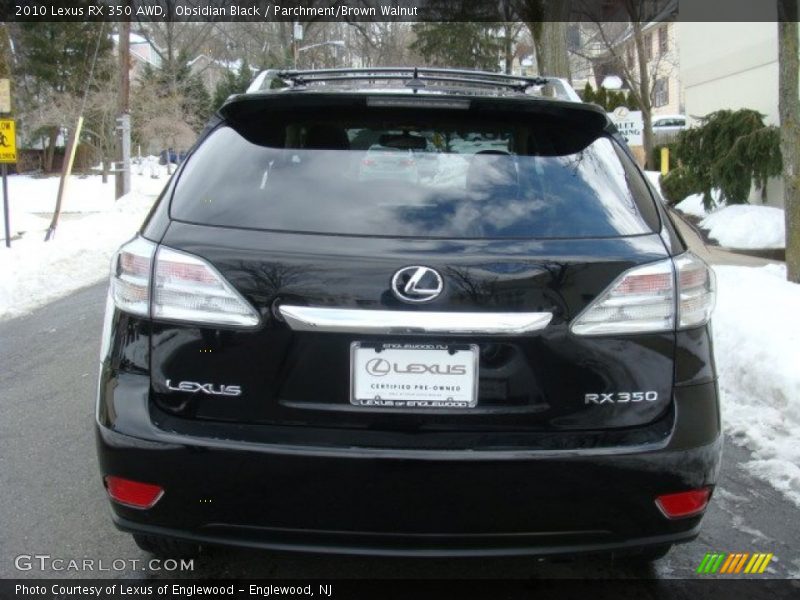 Obsidian Black / Parchment/Brown Walnut 2010 Lexus RX 350 AWD