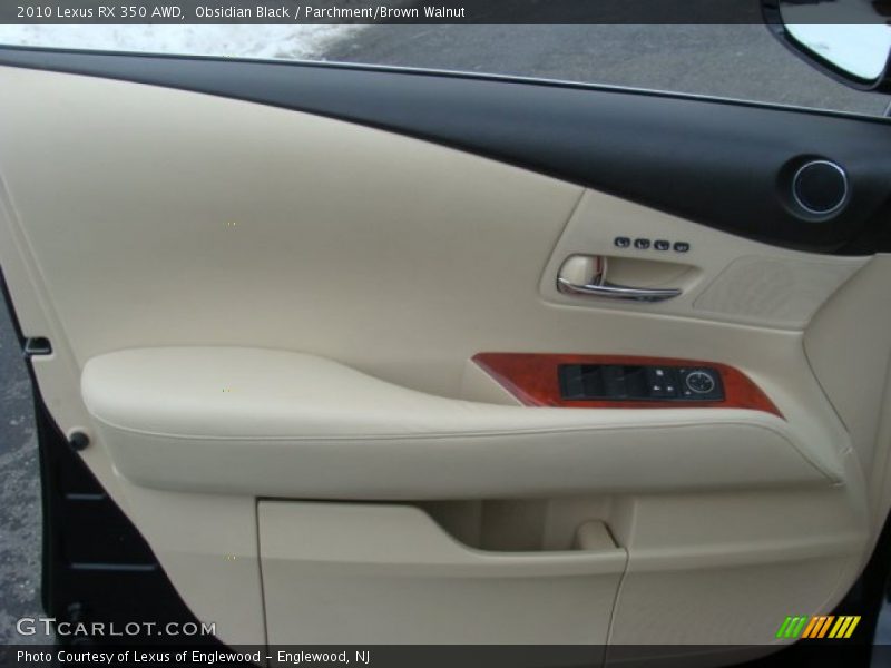 Obsidian Black / Parchment/Brown Walnut 2010 Lexus RX 350 AWD