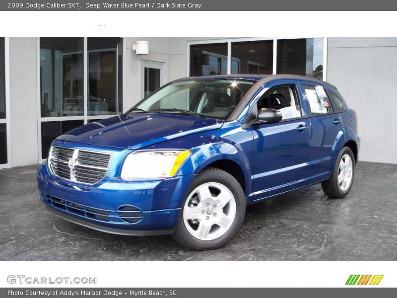 Deep Water Blue Pearl / Dark Slate Gray 2009 Dodge Caliber SXT