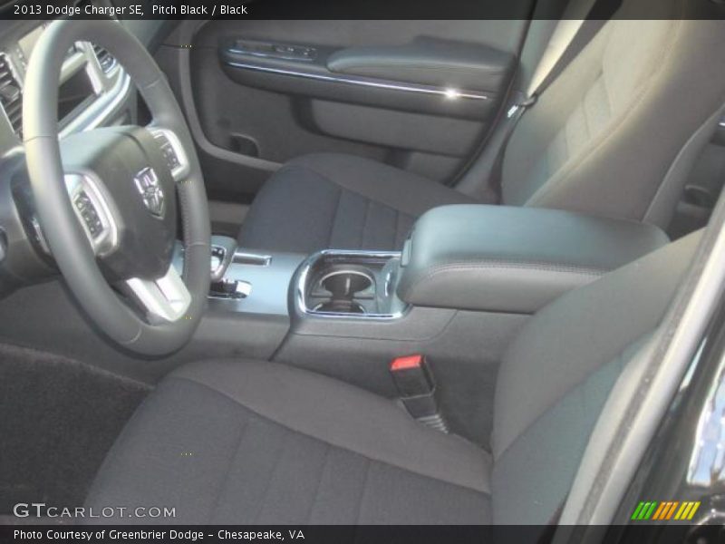 Pitch Black / Black 2013 Dodge Charger SE
