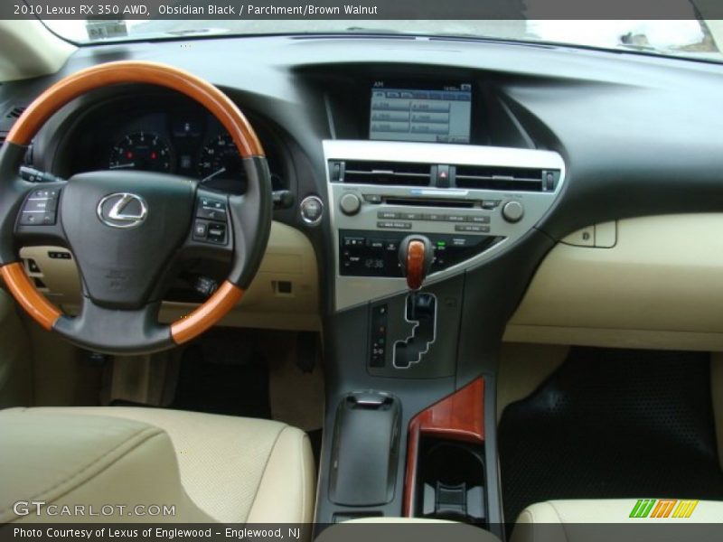 Obsidian Black / Parchment/Brown Walnut 2010 Lexus RX 350 AWD