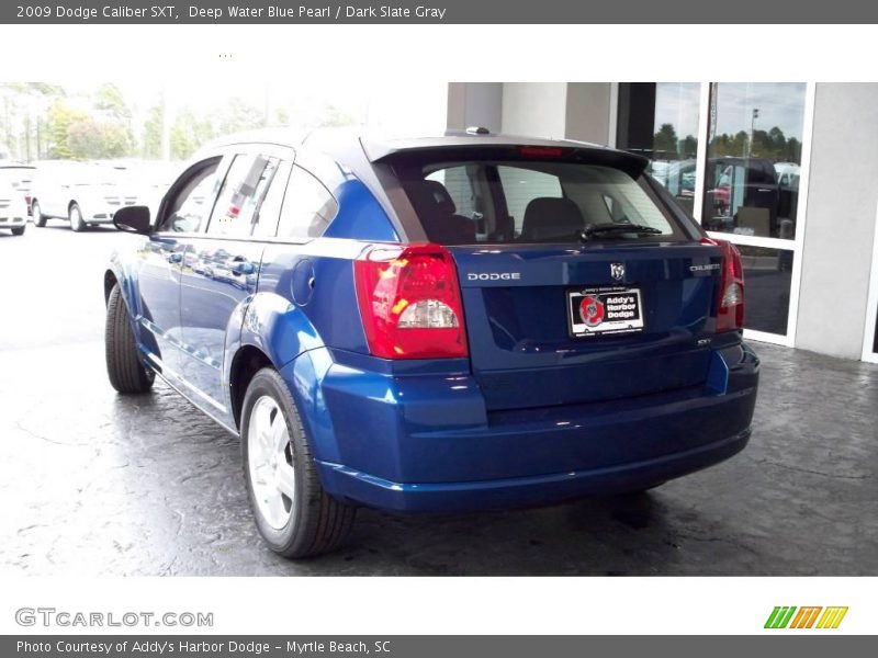 Deep Water Blue Pearl / Dark Slate Gray 2009 Dodge Caliber SXT