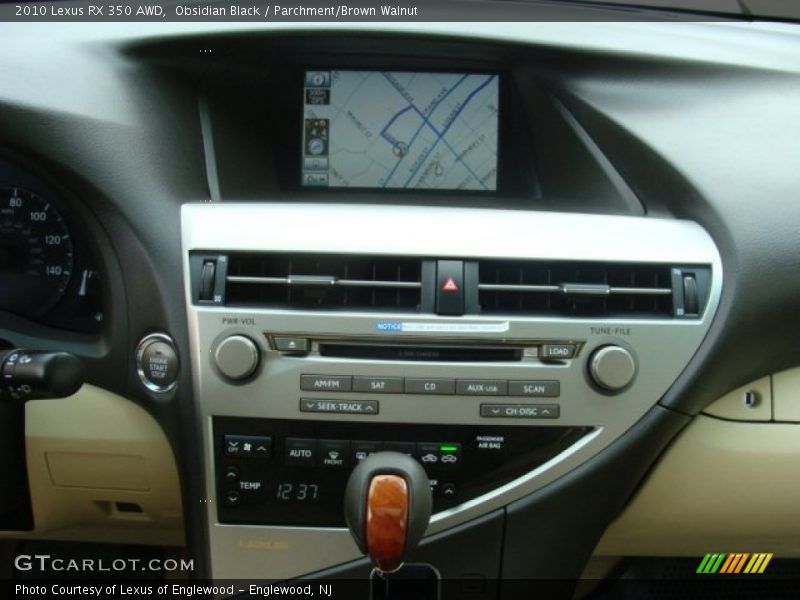 Obsidian Black / Parchment/Brown Walnut 2010 Lexus RX 350 AWD
