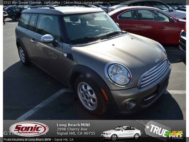 Light Coffee / Carbon Black Lounge Leather 2012 Mini Cooper Clubman