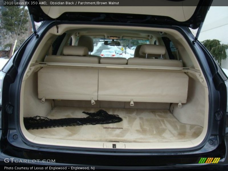 Obsidian Black / Parchment/Brown Walnut 2010 Lexus RX 350 AWD
