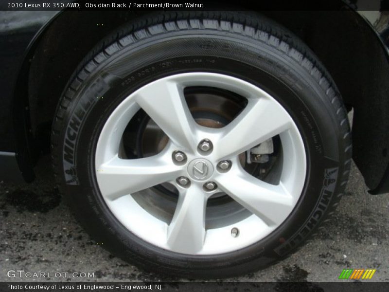 Obsidian Black / Parchment/Brown Walnut 2010 Lexus RX 350 AWD