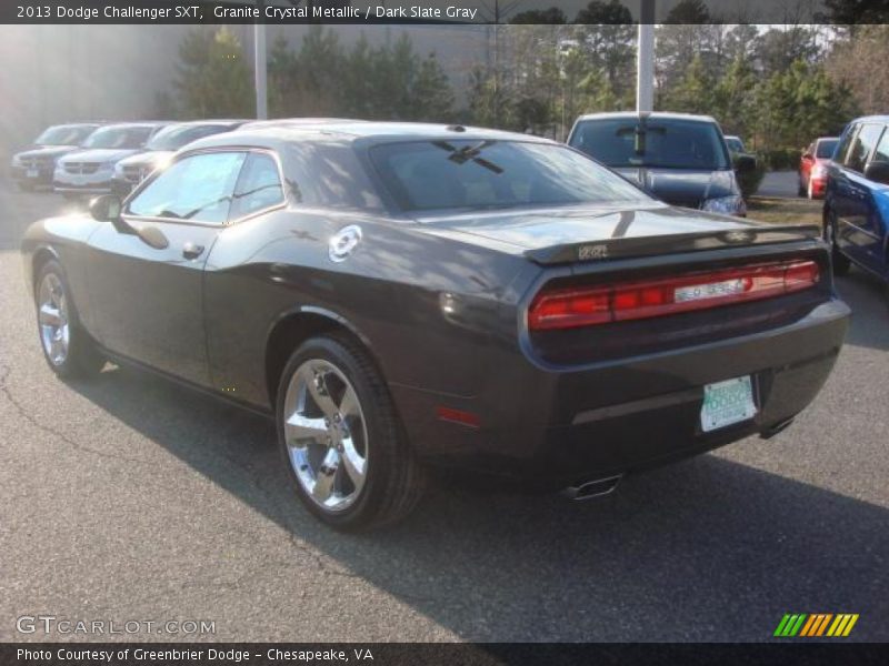 Granite Crystal Metallic / Dark Slate Gray 2013 Dodge Challenger SXT