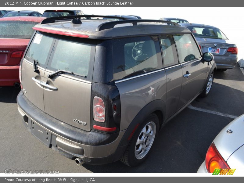 Light Coffee / Carbon Black Lounge Leather 2012 Mini Cooper Clubman