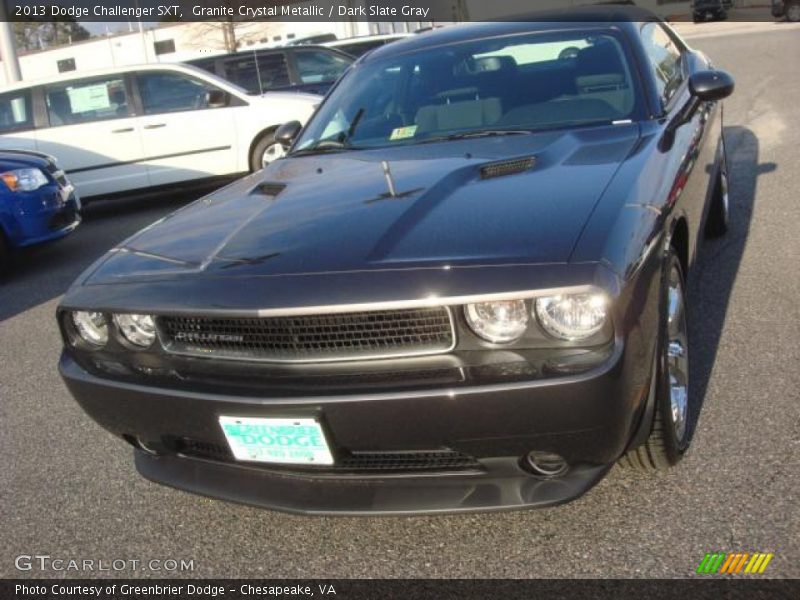 Granite Crystal Metallic / Dark Slate Gray 2013 Dodge Challenger SXT