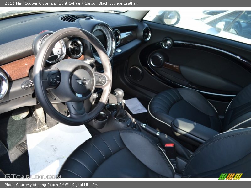 Light Coffee / Carbon Black Lounge Leather 2012 Mini Cooper Clubman