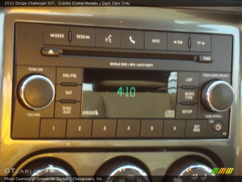 Granite Crystal Metallic / Dark Slate Gray 2013 Dodge Challenger SXT