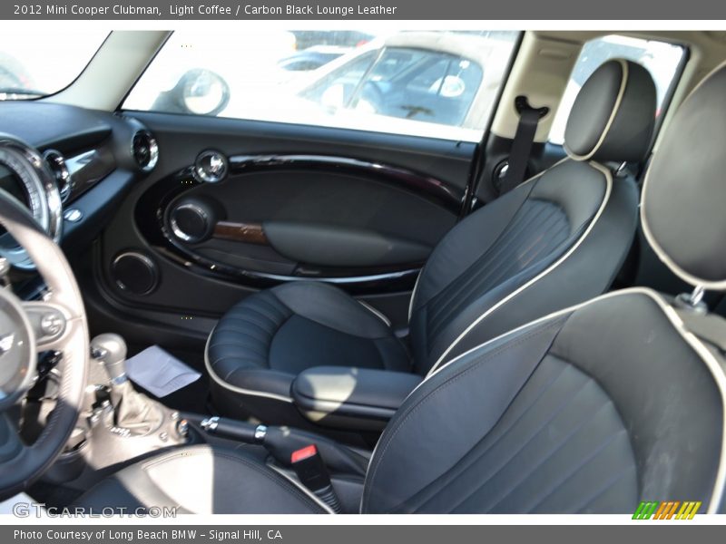 Light Coffee / Carbon Black Lounge Leather 2012 Mini Cooper Clubman