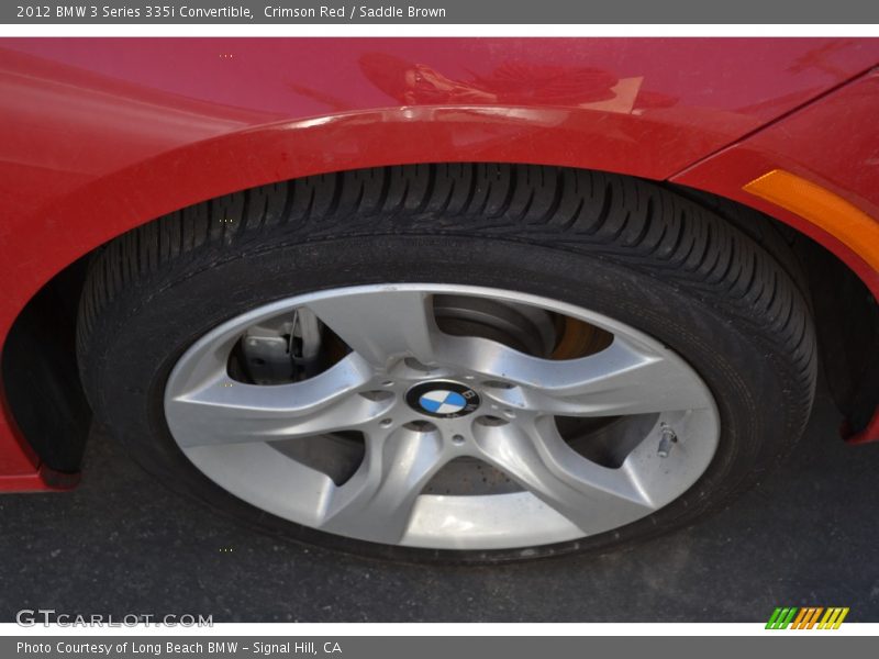 Crimson Red / Saddle Brown 2012 BMW 3 Series 335i Convertible