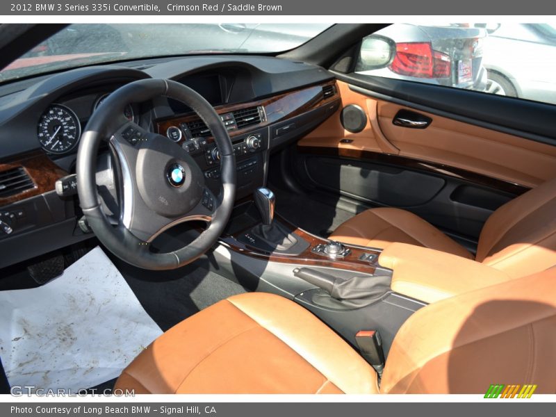 Crimson Red / Saddle Brown 2012 BMW 3 Series 335i Convertible