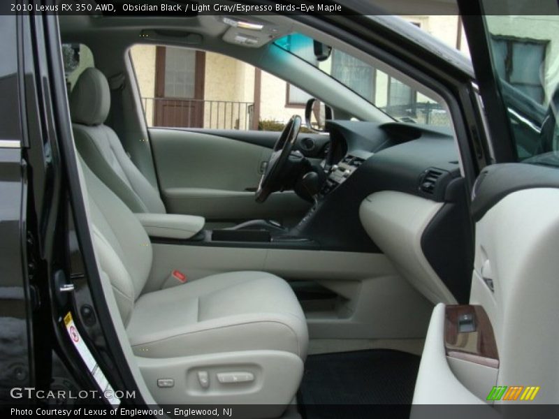 Obsidian Black / Light Gray/Espresso Birds-Eye Maple 2010 Lexus RX 350 AWD