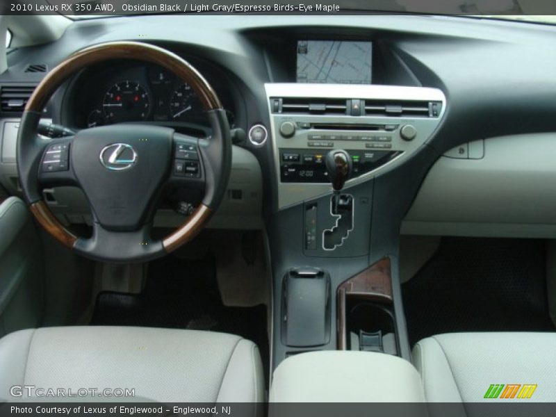 Obsidian Black / Light Gray/Espresso Birds-Eye Maple 2010 Lexus RX 350 AWD