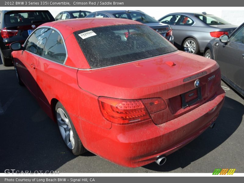 Crimson Red / Saddle Brown 2012 BMW 3 Series 335i Convertible