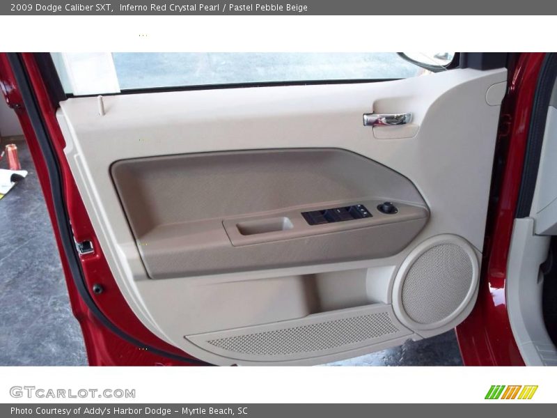 Inferno Red Crystal Pearl / Pastel Pebble Beige 2009 Dodge Caliber SXT