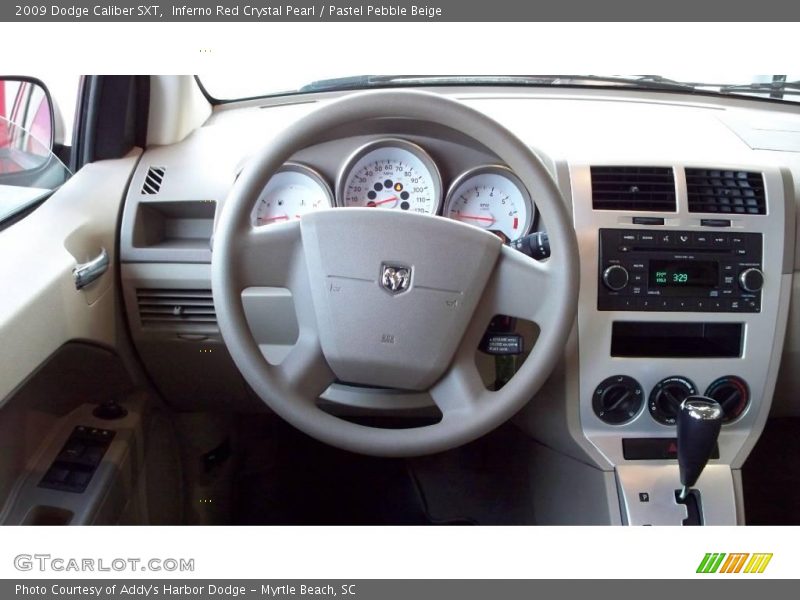 Inferno Red Crystal Pearl / Pastel Pebble Beige 2009 Dodge Caliber SXT