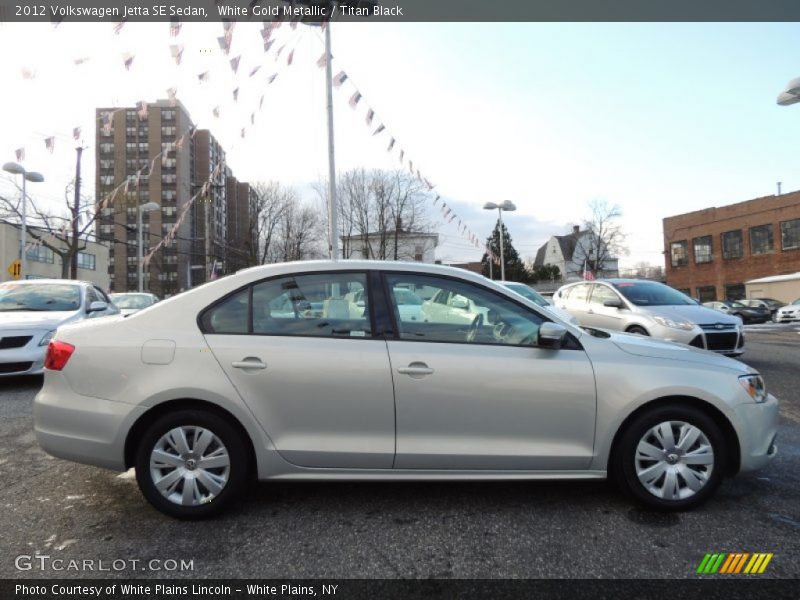 White Gold Metallic / Titan Black 2012 Volkswagen Jetta SE Sedan