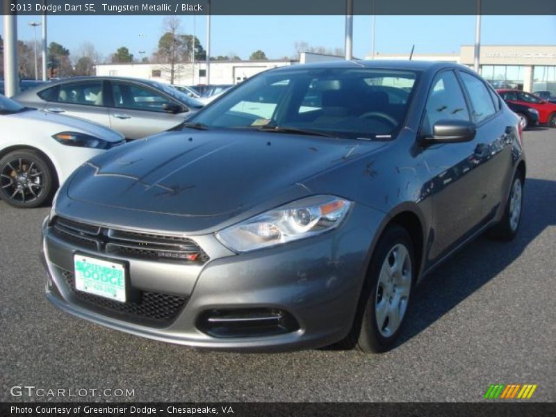 Tungsten Metallic / Black 2013 Dodge Dart SE