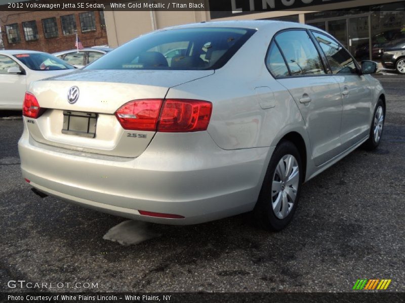 White Gold Metallic / Titan Black 2012 Volkswagen Jetta SE Sedan